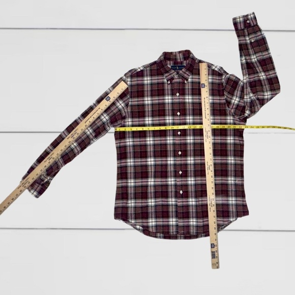 Ralph Lauren Classic Fit Flannel Shirt L • Plaid Long Sleeve Button Down - Picture 10 of 17